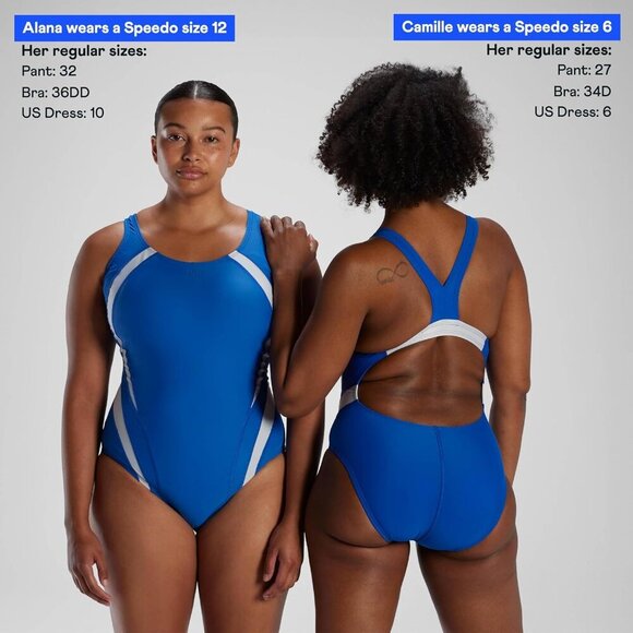 Women's Swimsuit One Piece Creora Highclo Quantum Splice High Cut Solid - Picture 4 of 5